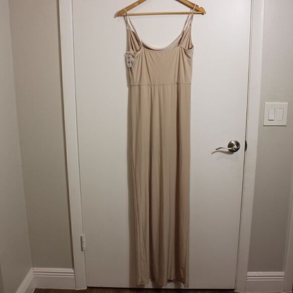 NEW WAYF The Layla Ruched Cowl Neck Gown  Dress Women Medium - Picture 8 of 15
